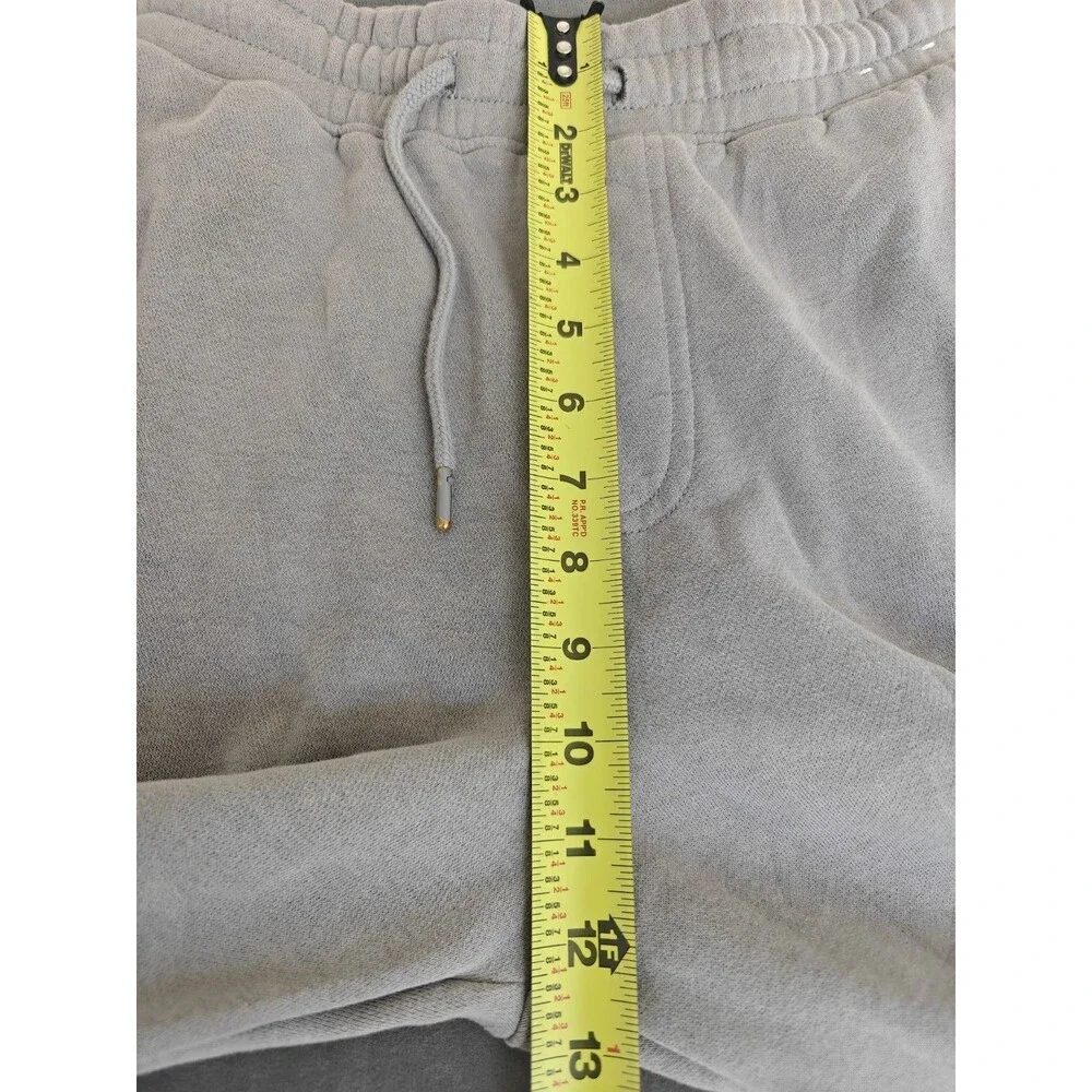 Hollister Relaxed Jogger Sweatpants Mens Medium Gray Fleece Lined Zip Pocket